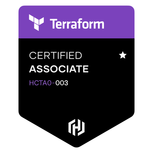Terraform Associate badge